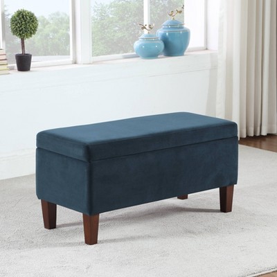 Large Textured Storage Bench - HomePop