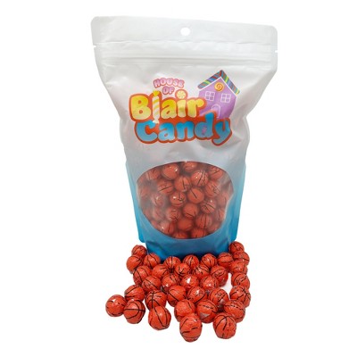 Blair Candy - Individually Wrapped Chocolate Basketballs – Regular Milk Chocolate Candy - Available in 1, 2, 3, and 5 Pound Resealable Bags