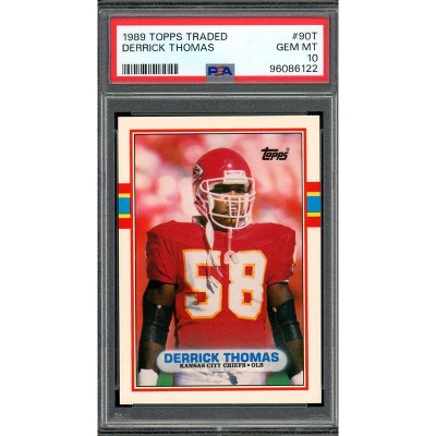 Derrick Thomas Rookie Card 1989 Topps Traded #90T PSA 10