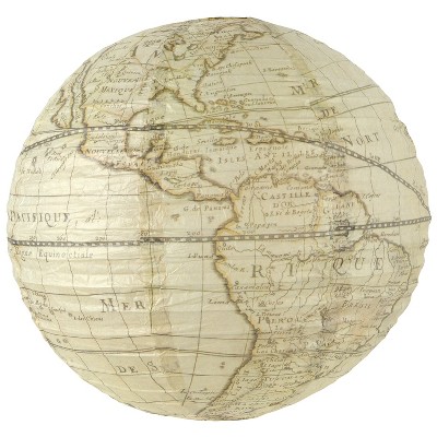 Beistle Around The World Paper Lantern, 15.5", (1/Pkg) Multicolored
