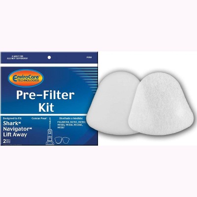 Shark Navigator Lift-Away NV350, NV351, NV352, NV355, NV356, NV356E, NV357 Uprights Vacuum Cleaner Pre-Filter Kit