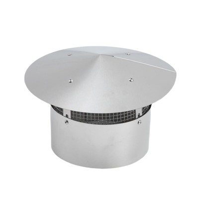 Round Chimney Cap, Cone Top Chimney Cap, Stainless Steel Fireplace Exhaust Cap, Outside Roof Rain Cap, Exterior Stove Pipe Cap for Vent