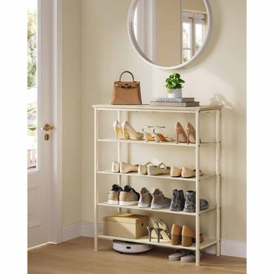Shoe Rack, 4/5 Tier Shoe Storage Rack for 12-16 Pairs of Shoes, Shoe Organizer for Entryway