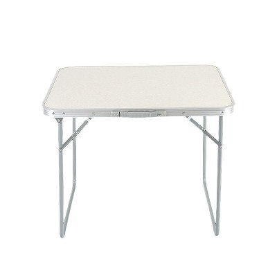 SEVOBAL Folding Table Portable Multipurpose Table with Carrying Handle Outdoor Garden Trestle for Picnic Camping Dinner Beach Table, White, 70"*50"*5"