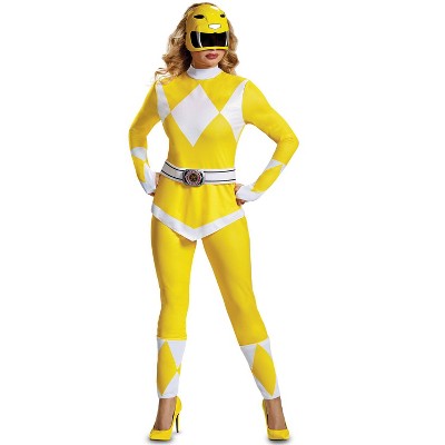 Power Rangers Yellow Ranger Adult Costume, X-Large (18-20)