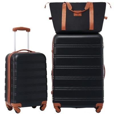 Gulches Hardshell Luggage Sets 2Pcs + Bag Spinner Suitcase with TSA Lock Lightweight (20" + 28")