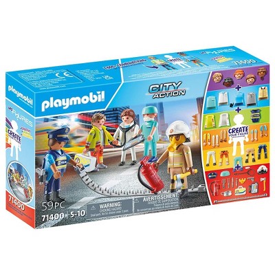 Playmobil My Figures Rescue Team 71400 Mini Figures 59pc