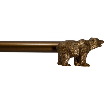 Urbanest 3-4-inch Adjustable Drapery Curtain Rod with Bear Finial