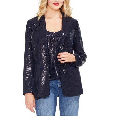 Vince Camuto Womens Sequin Blazer Jacket