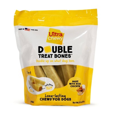 Ultra Chewy Double Bones Chicken Flavor Dry Dental Dog Treats