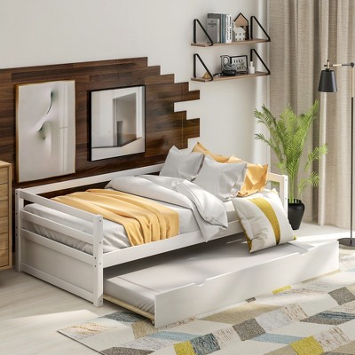 Gulches Daybed with Trundle Frame Set, Twin Size, White