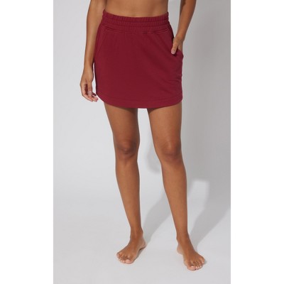 90 Degree By Reflex Womens Cloud Plush Zuri High Low Skort