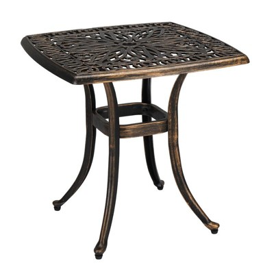 Karl Home |Square Metal Outdoor Side Table