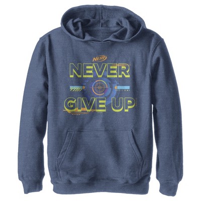 Boy's Nerf Never Give Up Bullseye Pull Over Hoodie