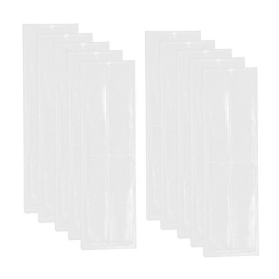 Horizontal Label Holder 4.33"x1.18" Clear 40 Pcs