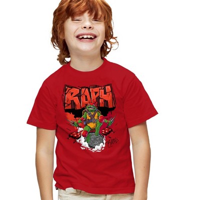 Tales Of The Teenage Mutant Ninja Turtles Raph Sewer Kids T Shirt For Youth  Red