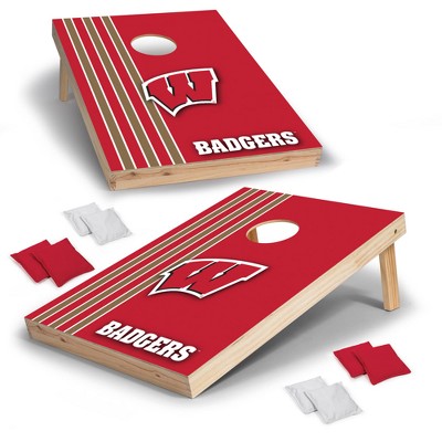 NCAA Wisconsin Badgers 2'x3' Wood Cornhole Set