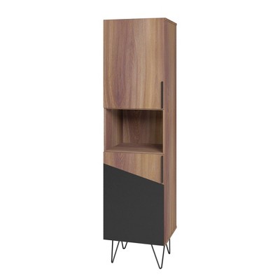 17.52" Beekman 5 Shelf Narrow Bookcase Cabinet - Manhattan Comfort