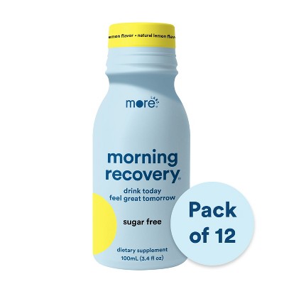 Morning Recovery Electrolyte, Milk Thistle Drink Proprietary Formula to Hydrate for Morning Recovery, Highly Soluble Liquid DHM, Sugar-Free Lemon