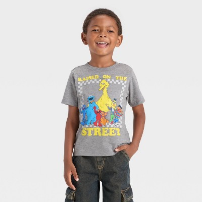 Toddler Boys' Sesame Street Short Sleeve T-Shirt - Heather Gray