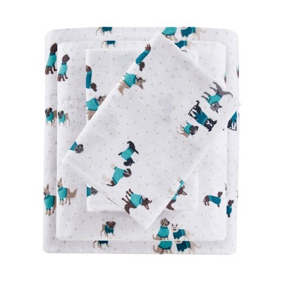 Printed Cotton Flannel Sheet Set