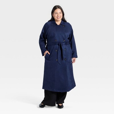 Women's Faux Suede Trench - A New Day™