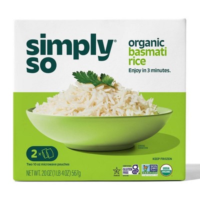 Simply So Gluten Free Frozen Organic Basmati Rice - 20oz