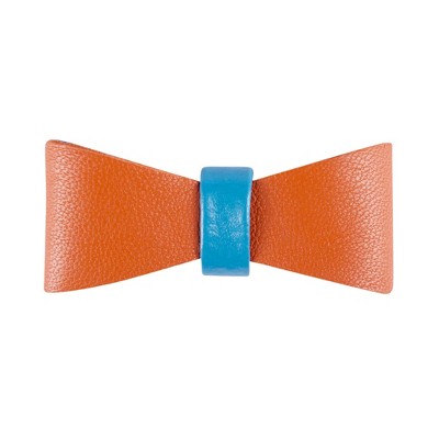 PoisePup – Luxury Pet Dog Bow Tie – Soft Premium Leather Bowtie for Small and Large Dogs - Vibrant Sunset