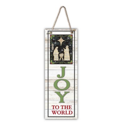 Courtside Market The Nativity 7x20 Hanging Artboard with Twine