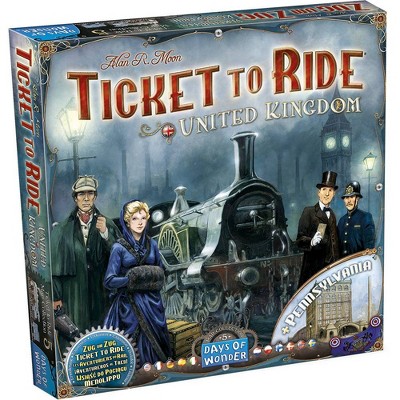 Days of Wonder Ticket to Ride United Kingdom Map Col 5 Board Game: Strategy, 2-5 Players, 30-60 Min Play