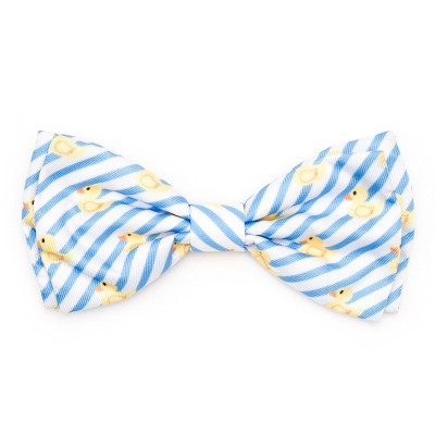 The Worthy Dog Stripe Rubber Duck Bow Tie Accessory