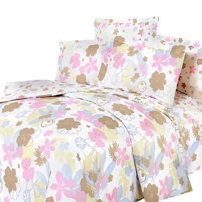 Slickblue Luxury Bed in a Bag Set, 5/7-Piece, 4 Different Size & 5 Botanical Theme Design Options, 300GSM