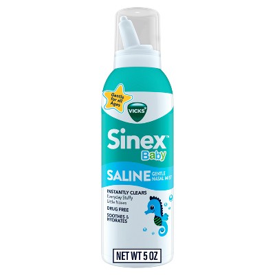 Sinex Kids' Vicks Baby Saline Mist Nasal Spray - Saline - 5oz