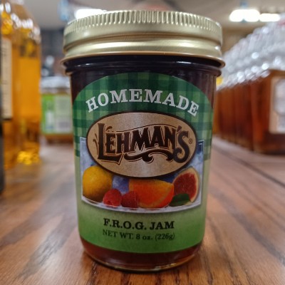 Lehman's Homemade All Natural Jams, Jellies and Fruit Butters No Preservatives, 8 Oz