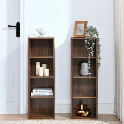 GDFStudio Baldwin 8-Cube Storage Organizer, Wood Decorative Bookcase with Adjustable Shelves