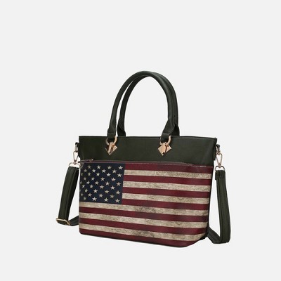 MKF Collection Lilian Vegan Leather Women’s FLAG Tote Bag by Mia K