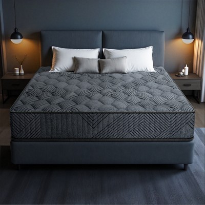Swedrea Hybrid Mattress Medium Cooling Memory Foam Bed-in-a-Box White