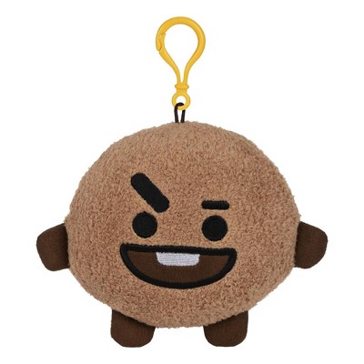 Gund Line Friends BT21 4 Inch Plush Backpack Clip | Shooky
