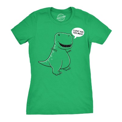 Women's I Love You This Much T-Rex T Shirt Funny Trex Dinosaur Tee Dino Tee - Crazy Dog Women's T Shirt With Dinosaur Sayings