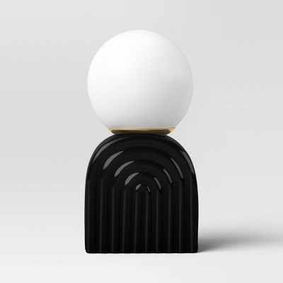 Mini Glass Orb Shade with Ceramic Base Novelty Table Lamp - Room Essentials™