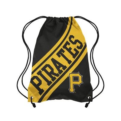 MLB Pittsburgh Pirates Big Logo Drawstring Bag: Polyester, Lightweight, Woven