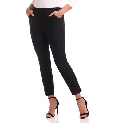 Rekucci Women’s EcoCosy Comfort Straight Leg Chino Pants with Pockets – Sustainable Soft Stretch Workwear