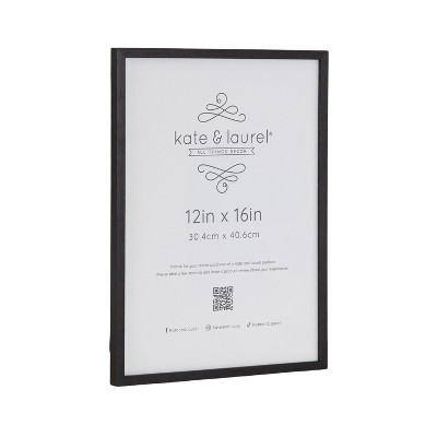 Kate & Laurel All Things Decor 12"x16" Gallery Wall Wood Photo Frame Black