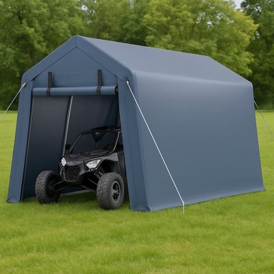 GustoWave Outdoor Storage Shelter Shed Carport, Waterproof Portable Garage