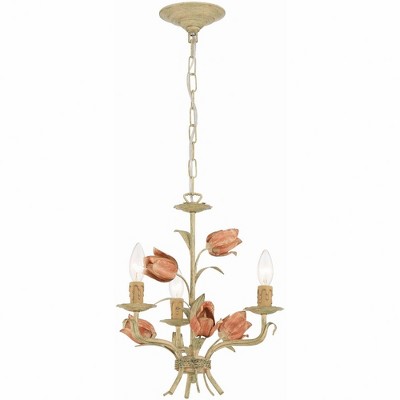 Crystorama Lighting Southport 3 - Light Chandelier in  Sage Rose