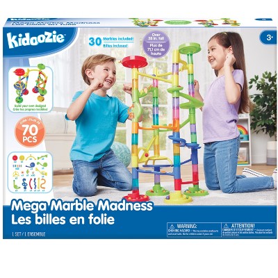 Kidoozie Mega Marble Madness - Classic Marble Maze for Ages 3+ - Build Gravity-Defying Races & Challenge Friends
