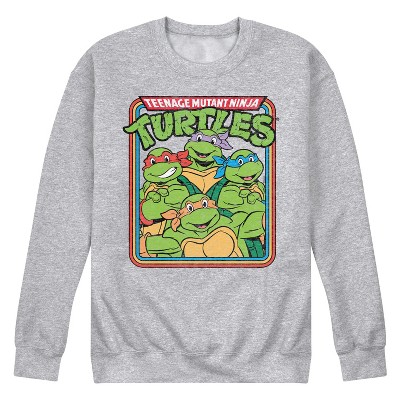 Men's - Teenage Mutant Ninja Turtles - TMNT Retro Group Graphic Fleece Sweatshirt