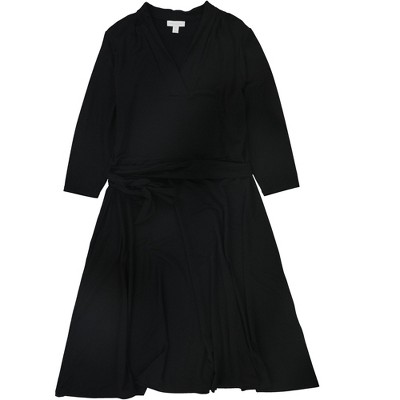 Charter Club Womens Knit 3/4-Sleeve Midi Dress