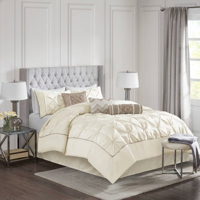7pc Piedmont Ruched Multiple Piece Comforter Set