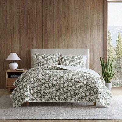 Eddie Bauer Garden Bloom Quilt Bedding Set Green